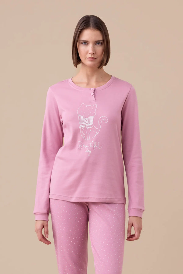 Pigiama donna caldo cotone FA9185
