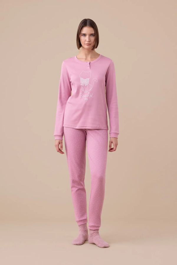 Pigiama donna caldo cotone FA9185
