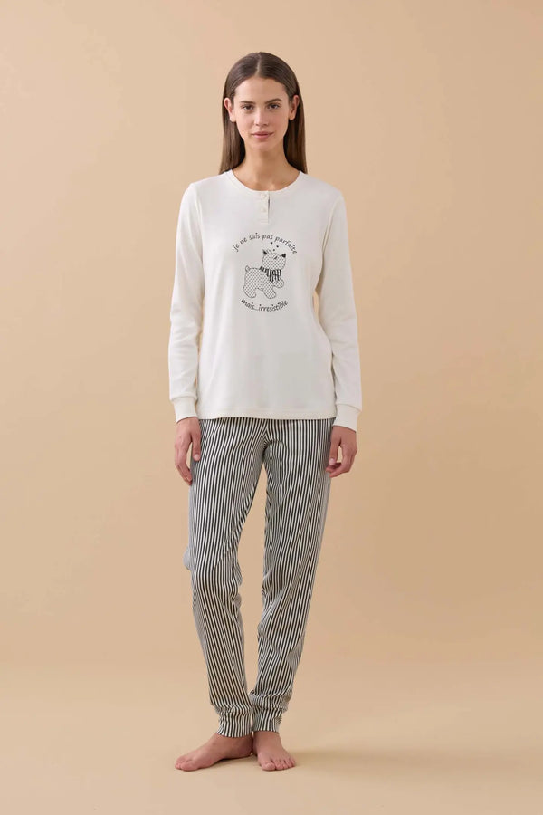 Pigiama donna caldo cotone FA9186