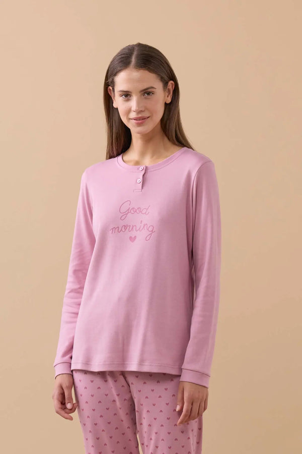Pigiama donna caldo cotone FA9187