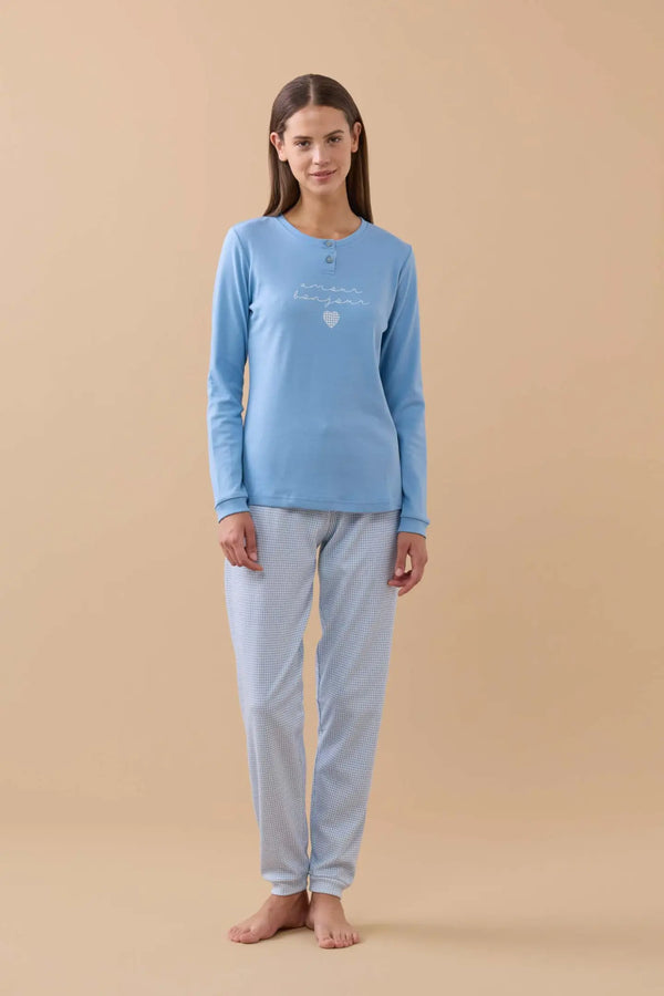 Pigiama donna caldo cotone FA9188