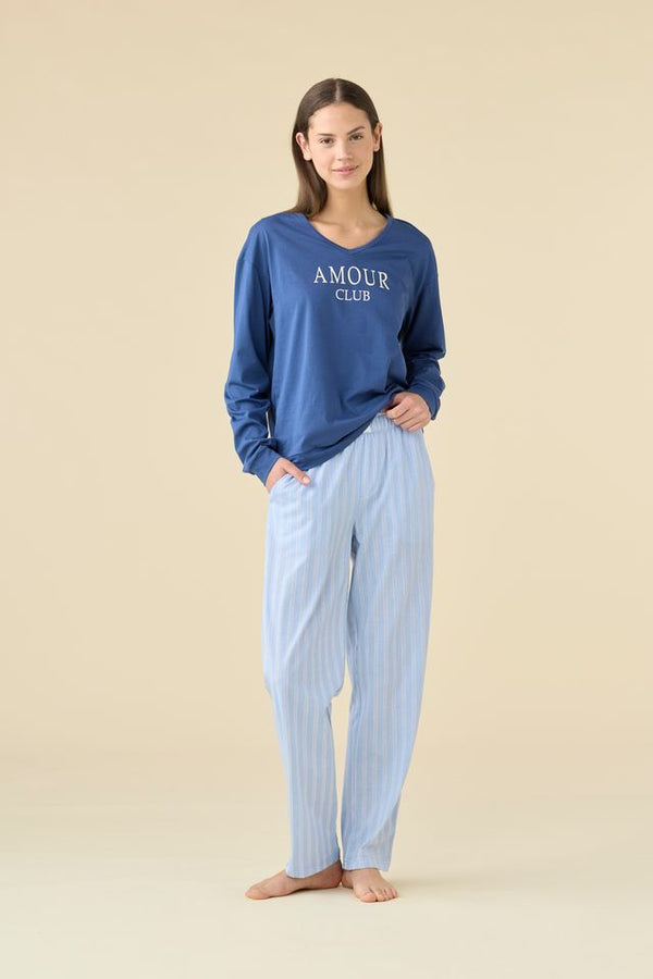 Pigiama Donna Cotone Interlock Lingery | Caldo Inverno Made in Italy Pigiama Donna Cotone Interlock Lingery | Caldo Inverno Made in Italy