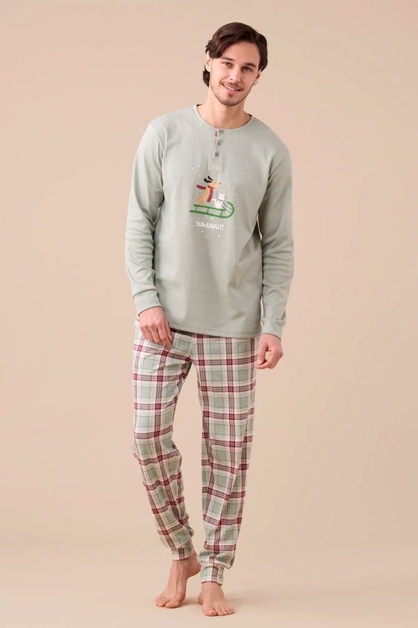 Pigiama uomo caldo cotone FC3146