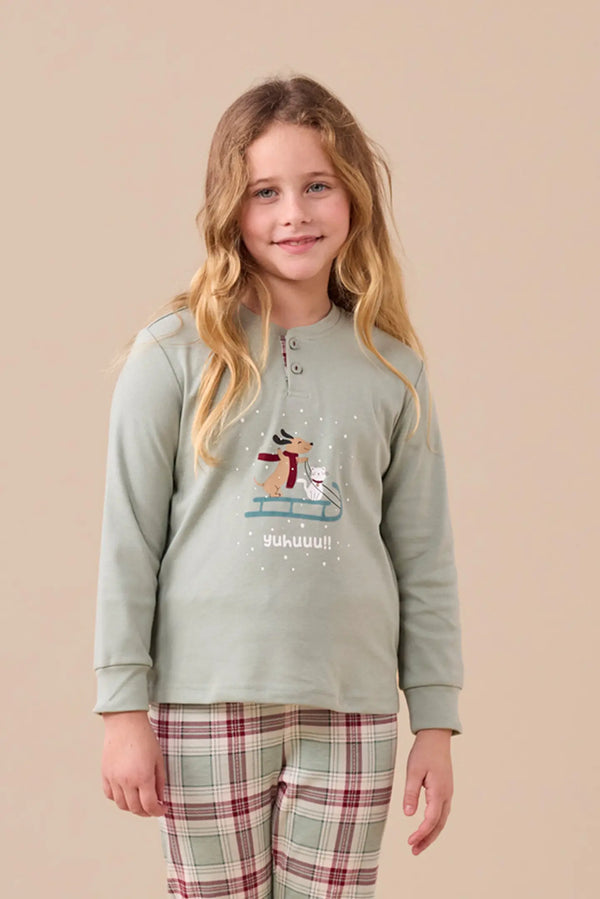 Pigiama bambini caldo cotone FE2560