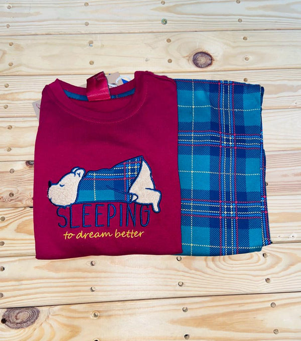 Pigiama neonati caldo cotone FT700