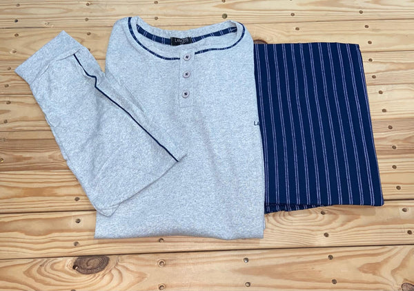 Pigiama uomo cotone calibrato manica lunga LSM203